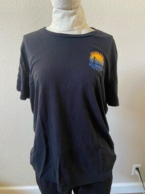 Hollister Navy Logo Cotton Tee